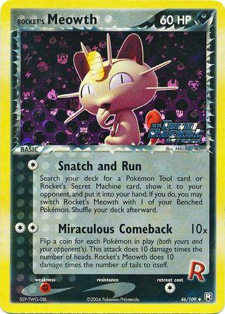 Rocket's Meowth (Reverse Holofoil)