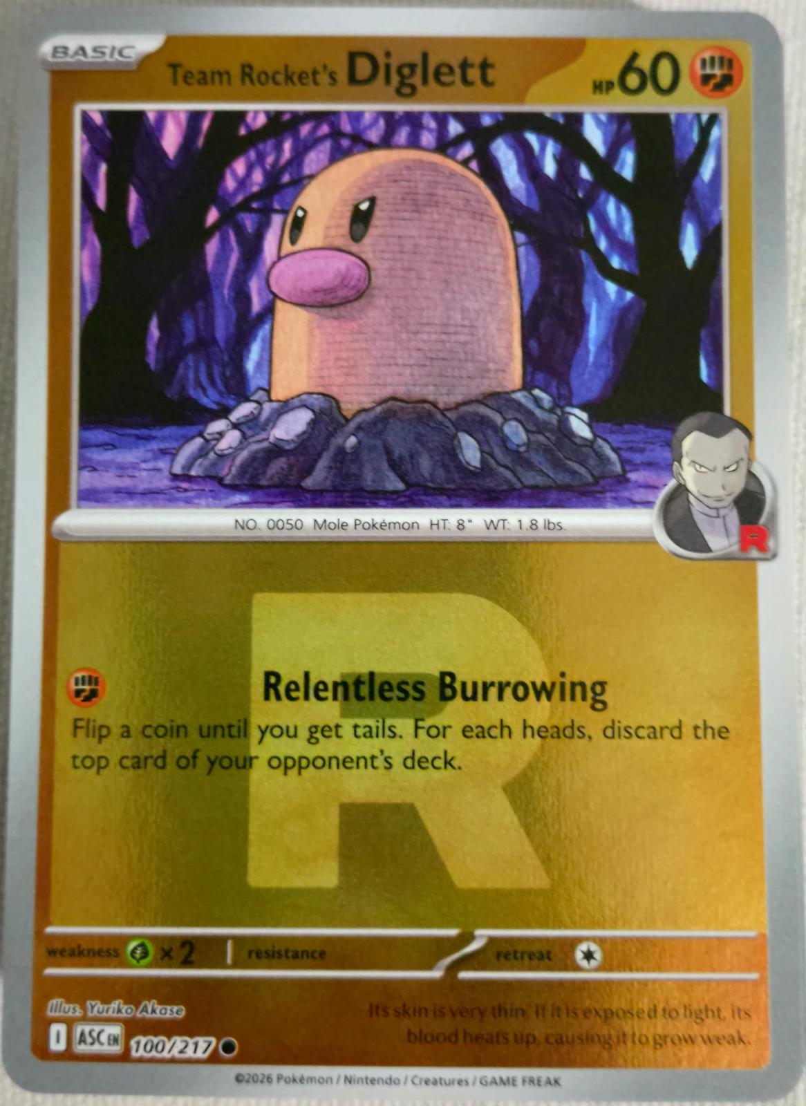 Team Rocket's Diglett