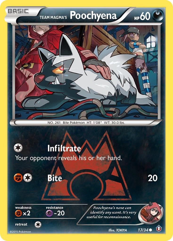 Team Magma's Poochyena (Reverse Holofoil)