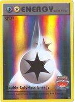 Double Colorless Energy (North America Championships) [Staff] (Holofoil)