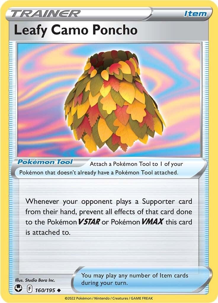 Leafy Camo Poncho (Reverse Holofoil)