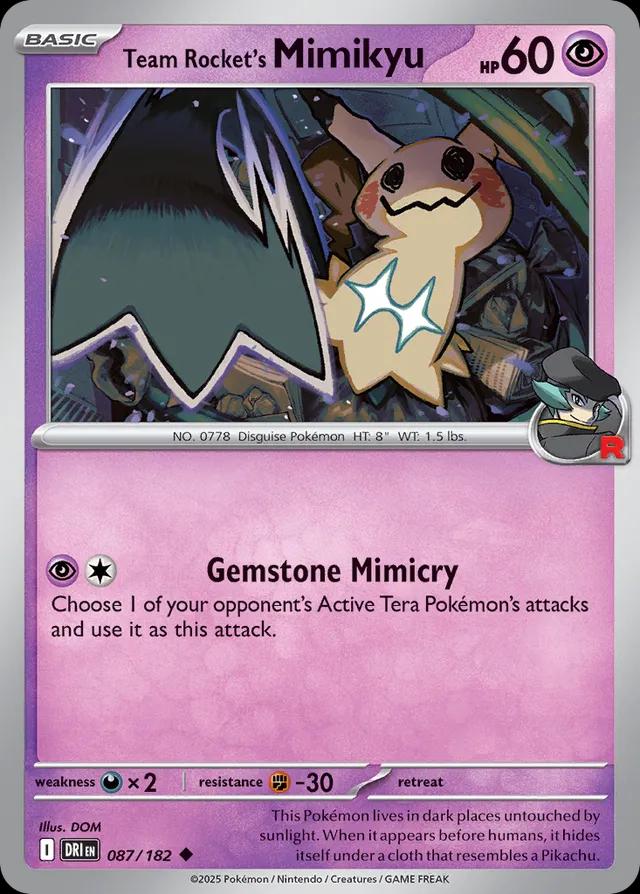 Team Rocket's Mimikyu (Prerelease Staff)