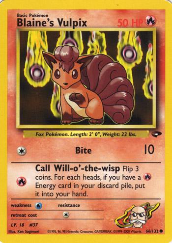 Blaine's Vulpix (1st Edition)