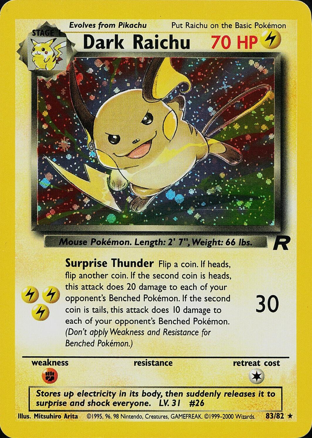Dark Raichu (1st Edition)