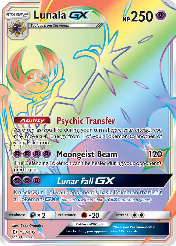 Lunala GX (Secret) (Holofoil)